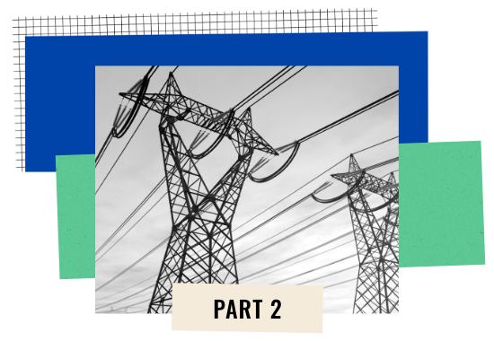 illustration of power lines